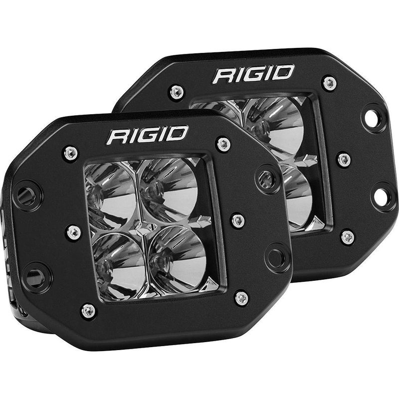 Rigid Industries Par Faros Auxiliares LED D-Series Pro Flush Mount 3" 2x30W Flood