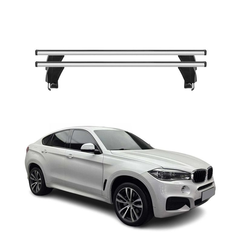 2015-2019 BMW X6 F16 F86 Roof Rack Cross Bars Silver