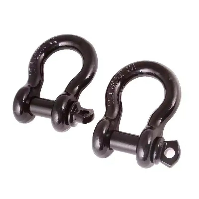 Shackles 7/8" 6000 libras (Par) Negros Rugged Ridge Aplicación Universal