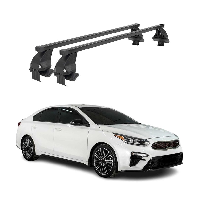 2019-2024 Kia Forte Sedan Roof Rack Cross Bars Black