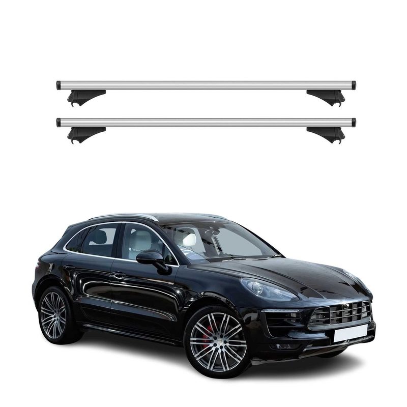 2015-2026 Porsche Macan 1.gen Roof Rack Cross Bars Silver