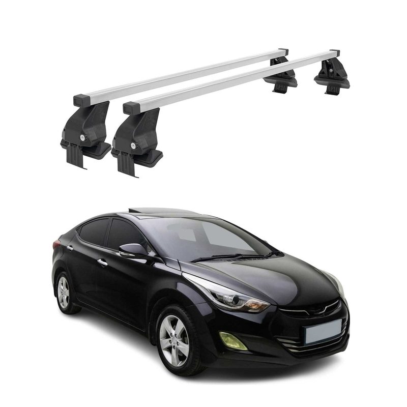 2011-2016 Hyundai Elantra Sedan Roof Rack Cross Bars Silver