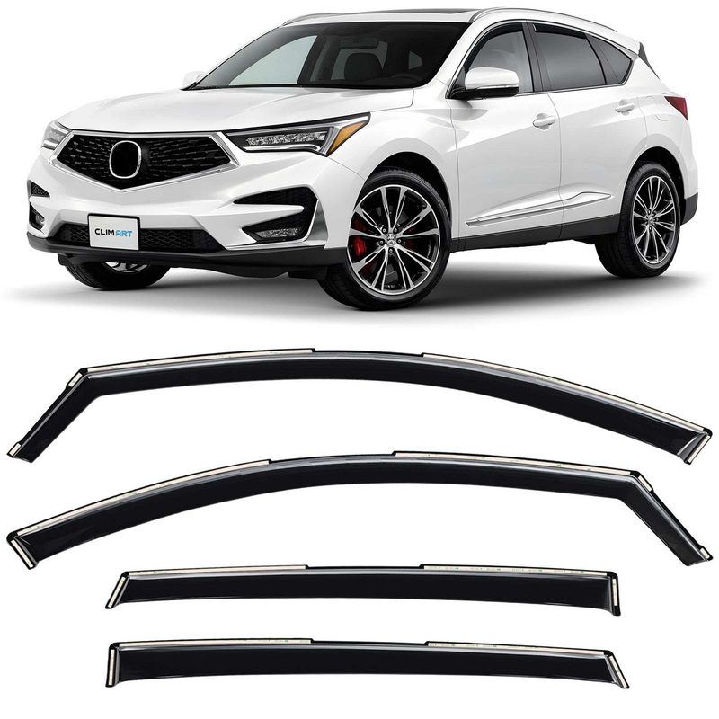 Clim Art Wind Deflectors for Acura RDX 2019-2026 In-channel Dark Smoke 4Pcs