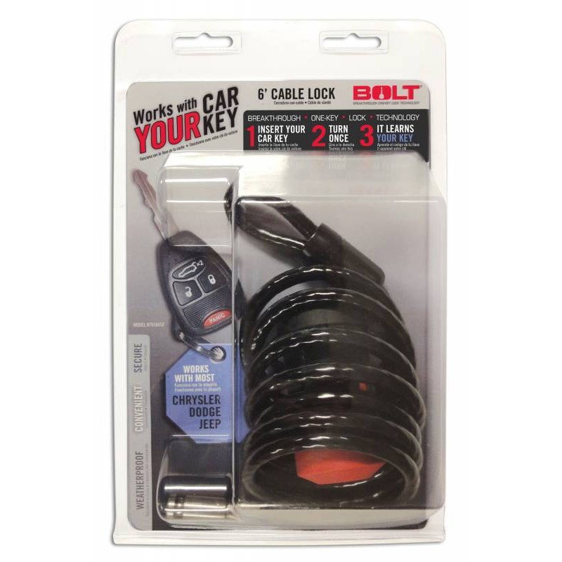 Cable con Candado Bolt 6Ft. Chrysler / Dodge / Jeep