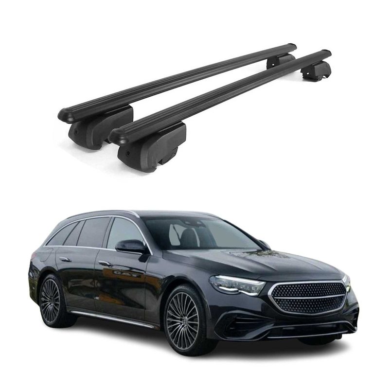 2017-2023 Mercedes E Class W213 Sedan Roof Rack Cross Bars Black