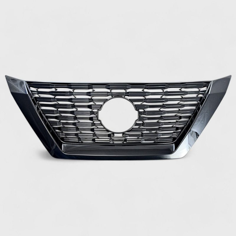 2021-2023 Nissan Rogue Grille Overlay Gloss Black 1Pcs ABS Plastic