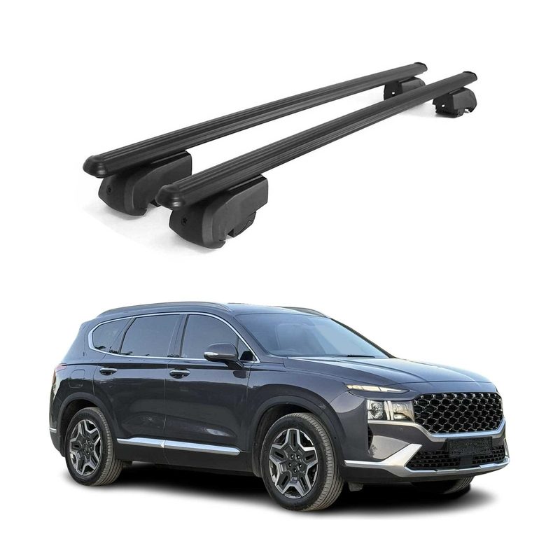 2019-2023 Hyundai Santa Fe Roof Rack Cross Bars Black
