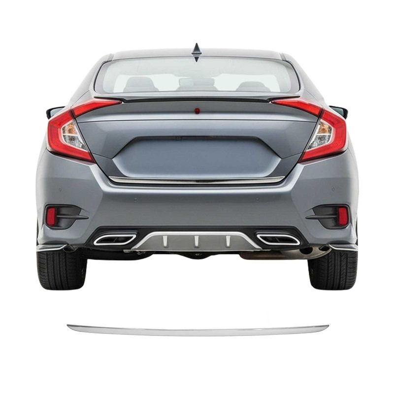 2016-2021 Honda Civic Sedan Rear Trunk Molding Trim Stainless Steel