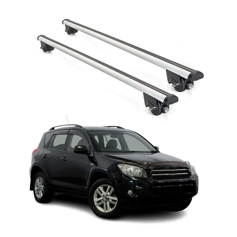 2001-2012 Toyota RAV4 Roof Rack Cross Bars Silver