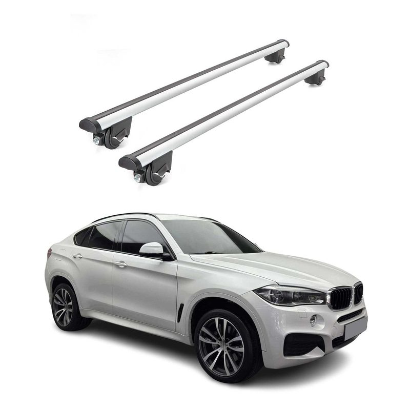 2015-2019 BMW X6 F16 Roof Rack Cross Bars Silver