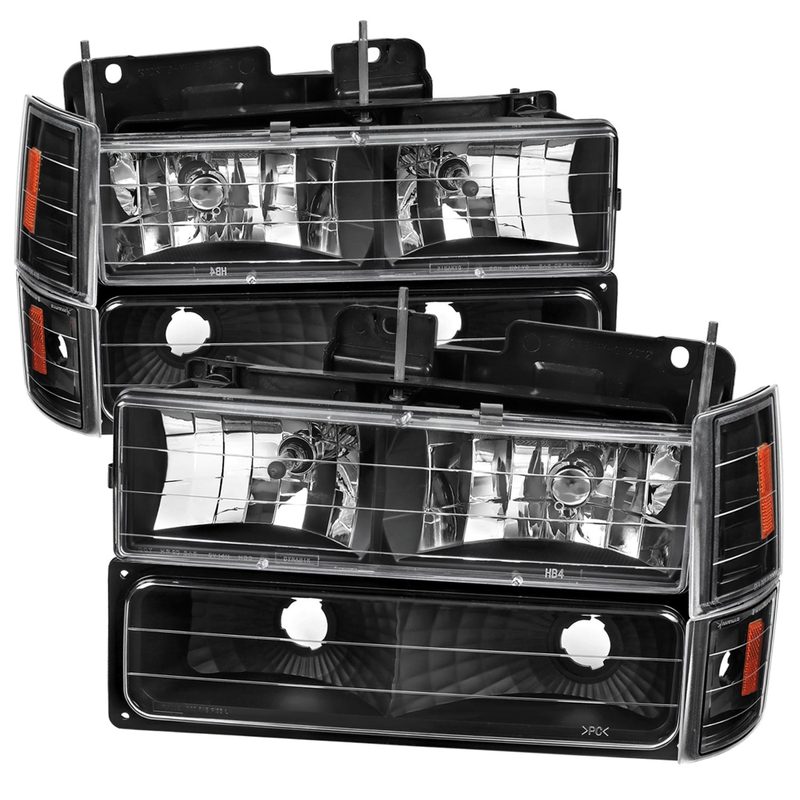 1994-1998 GMC C10 Sierra Yukon Factory Headlights Bumper&Corner Lamp