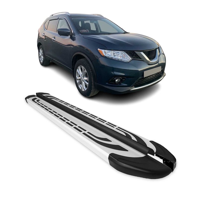 2014-2020 Nissan Rogue Running Boards Side Steps Silver