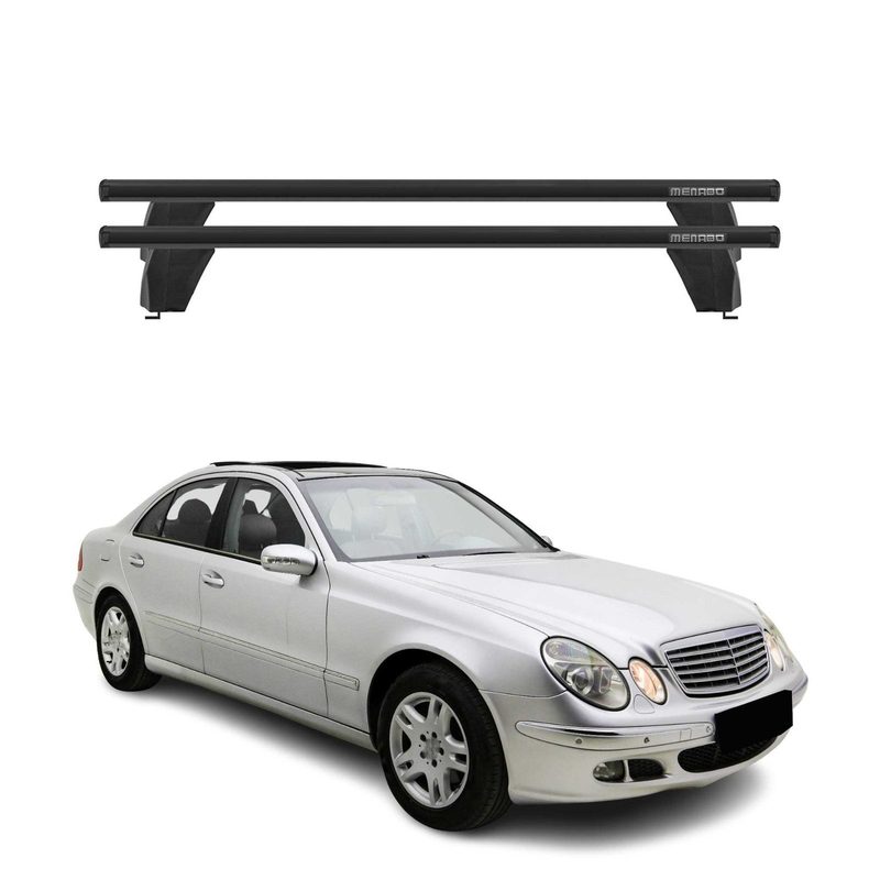 2004-2009 Mercedes E Class W211 Sedan Roof Rack Cross Bars Black