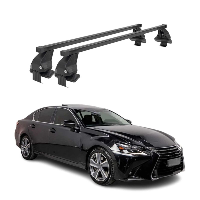 2013-2020 Lexus GS 300 350 450h Roof Rack Cross Bars Black