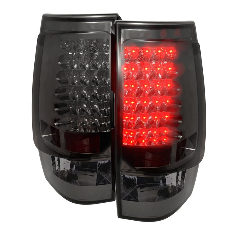 2007-2014 Chevy Tahoe/Suburban LED Tail Lights Chrome Housing/Smoke Lens