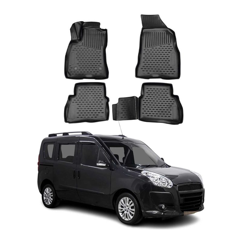 2019-2022 RAM ProMaster City Floor Mats Liners Full Set All Weather Black