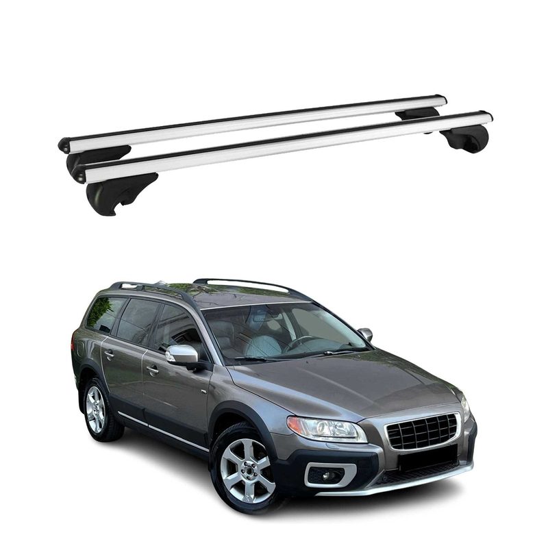 2008-2016 Volvo XC70 Roof Rack Cross Bars Silver