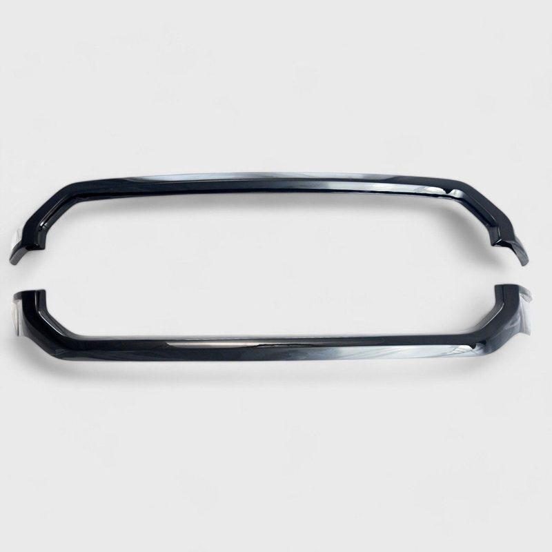 2021-2023 Ford F-150 Grille Overlay Gloss Black 2Pcs ABS Plastic