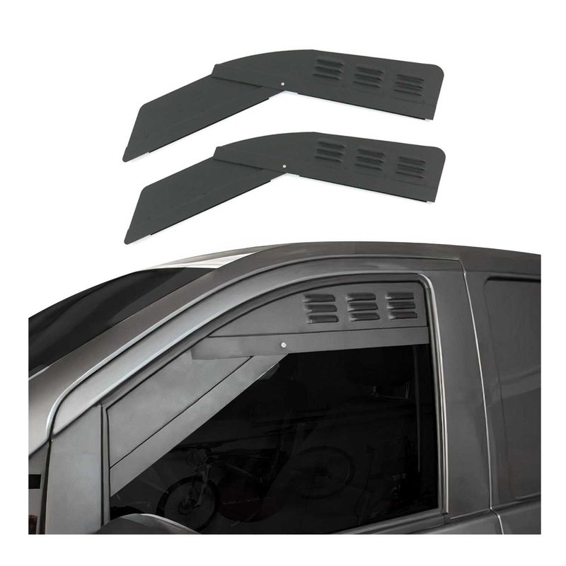 2016-2024 Mercedes Metris Car Ventilation Window Air Vent Aluminium Black 2Pcs