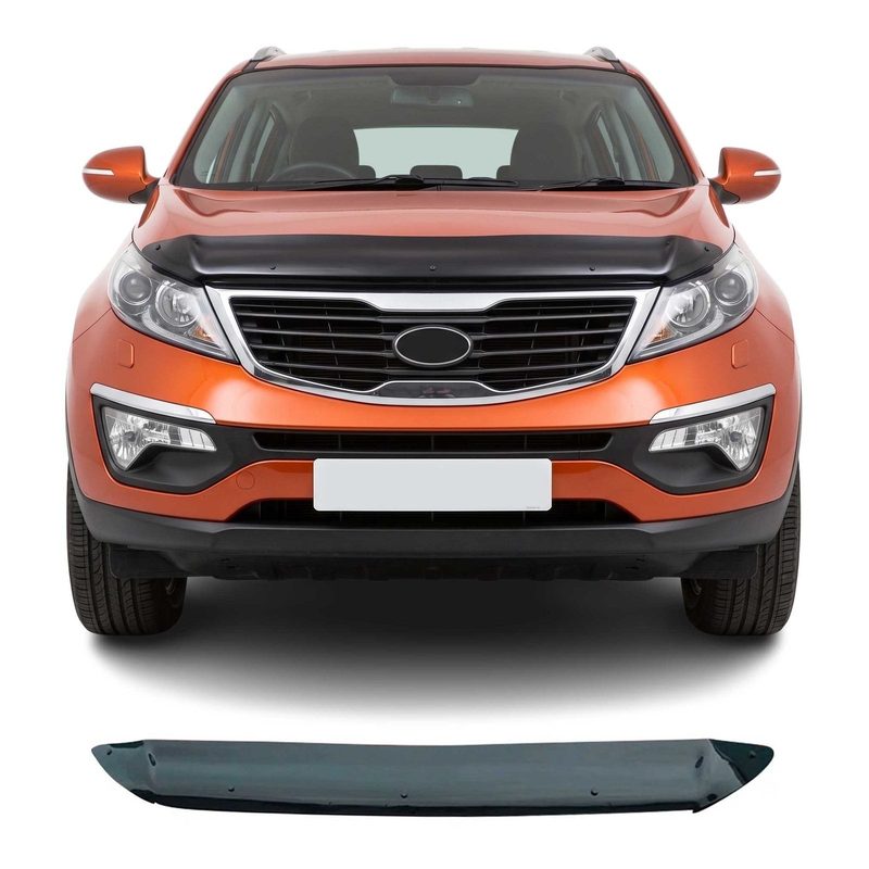 2011-2016 Kia Sportage Front Bug Shield Hood Deflector 1 Pc Smoke
