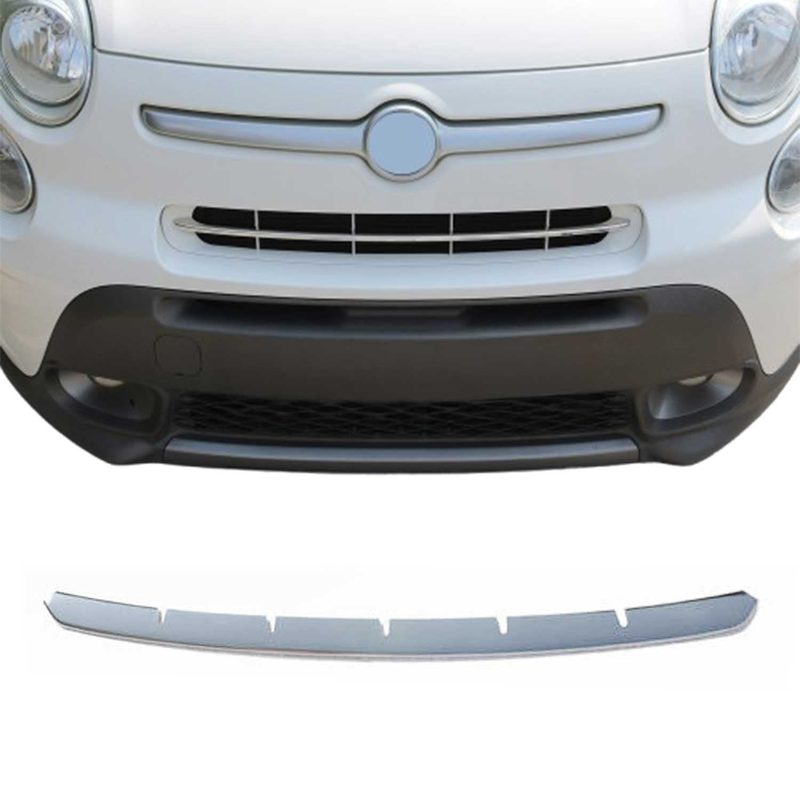 2014-2020 Fiat 500L Rockstar Front Bumper Grill Trim Molding Stainless Steel Silver