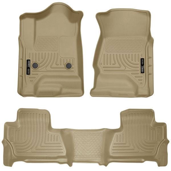 Tapetes Husky Weatherbeater 1ra y 2da Fila color Beige para Yukon 15-20