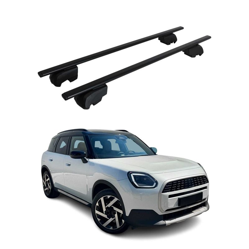 Top Roof Rack Cross Bars Luggage Carrier for Mini Countryman 2025-2026 2x Black