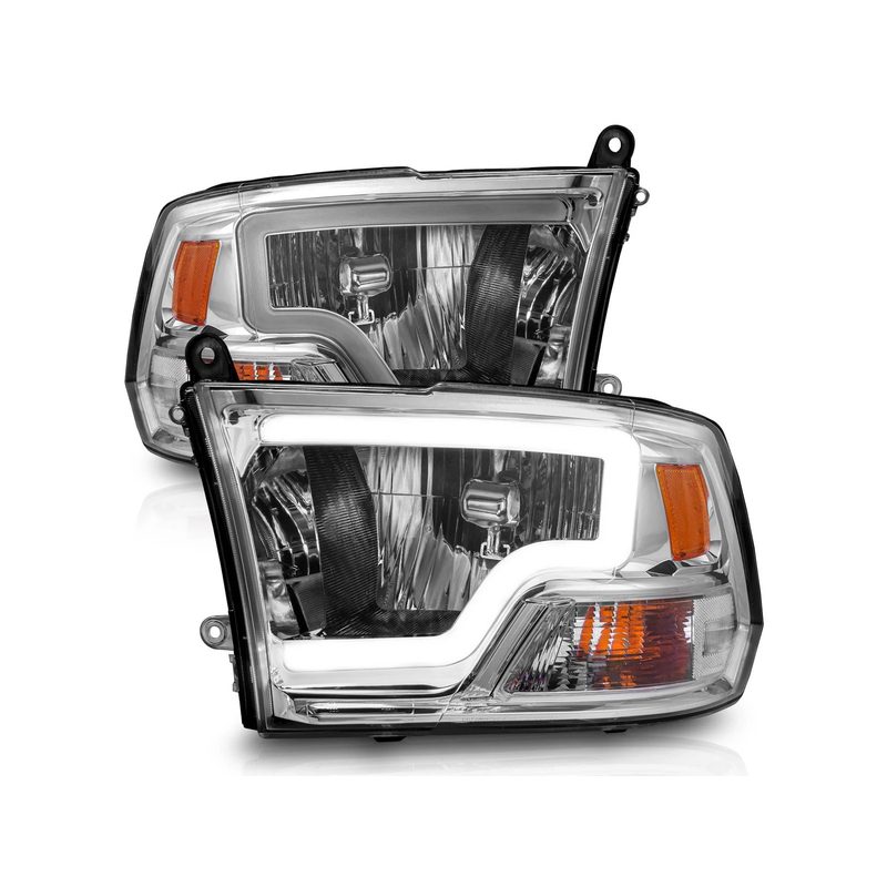 Anzo Black Crystal U-Bar Headlights 111516