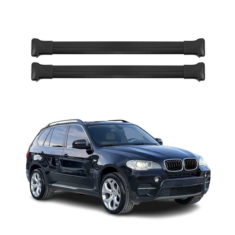 2007-2013 BMW X5 E70 Roof Rack Cross Bars Black