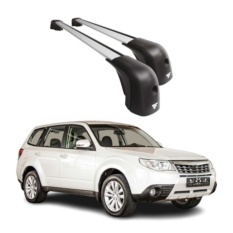 2009-2018 Subaru Forester III IV OE Style Roof Racks Cross Bars Silver