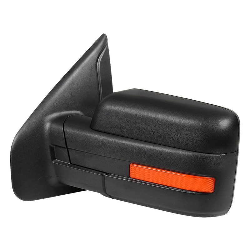 2007-2014 Ford F150 Black Heated Side Mirror &Amber Signal Puddle Light Driver