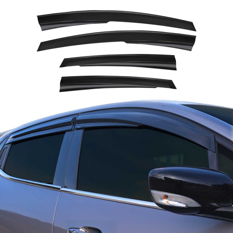 2011-2015 Kia Optima Sedan Window Visor Vent Rain Deflector 4Pcs Smoke