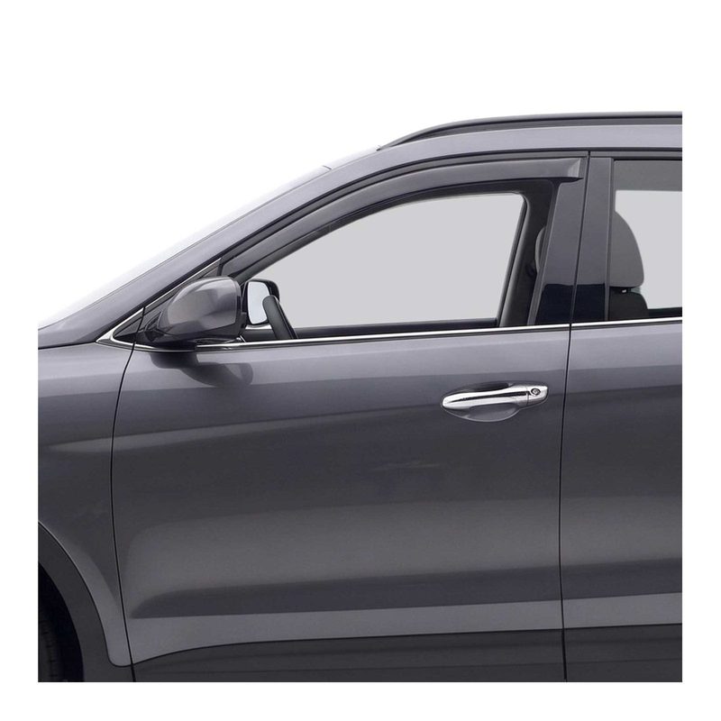 2013-2018 Hyundai Santa Fe Window Visor Vent Rain Deflector 2Pcs Smoke