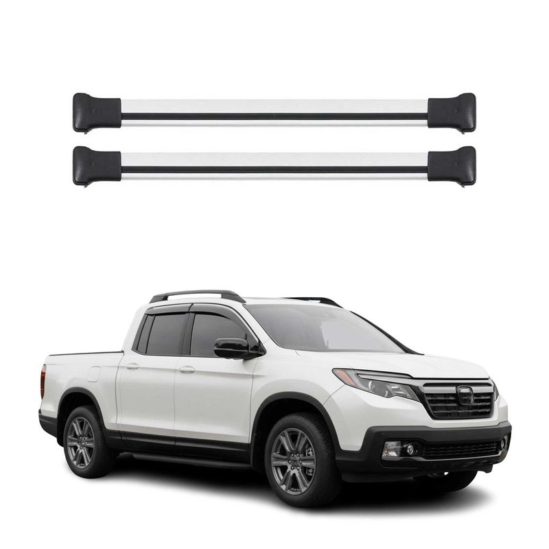 2017-2026 Honda Ridgeline Roof Rack Cross Bars Luggage Carrier Alu Gray 2Pcs
