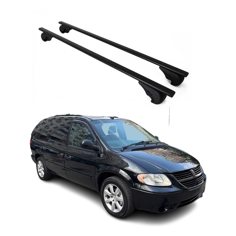 2001-2007 Dodge Grand Caravan Roof Rack Cross Bars Black