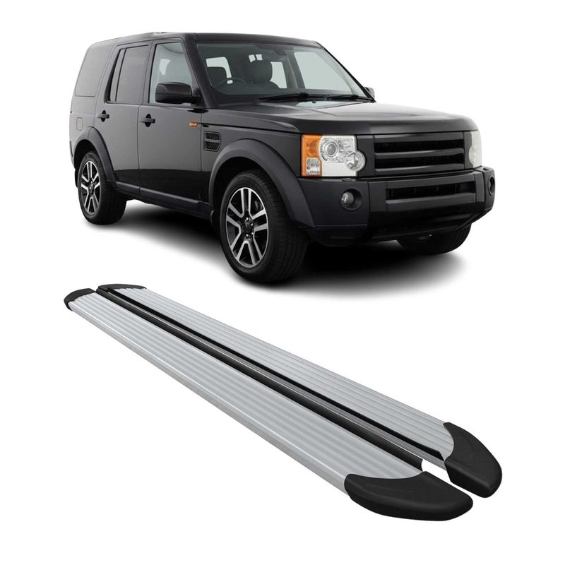 2005-2009 Land Rover LR3 Running Boards Side Steps Silver