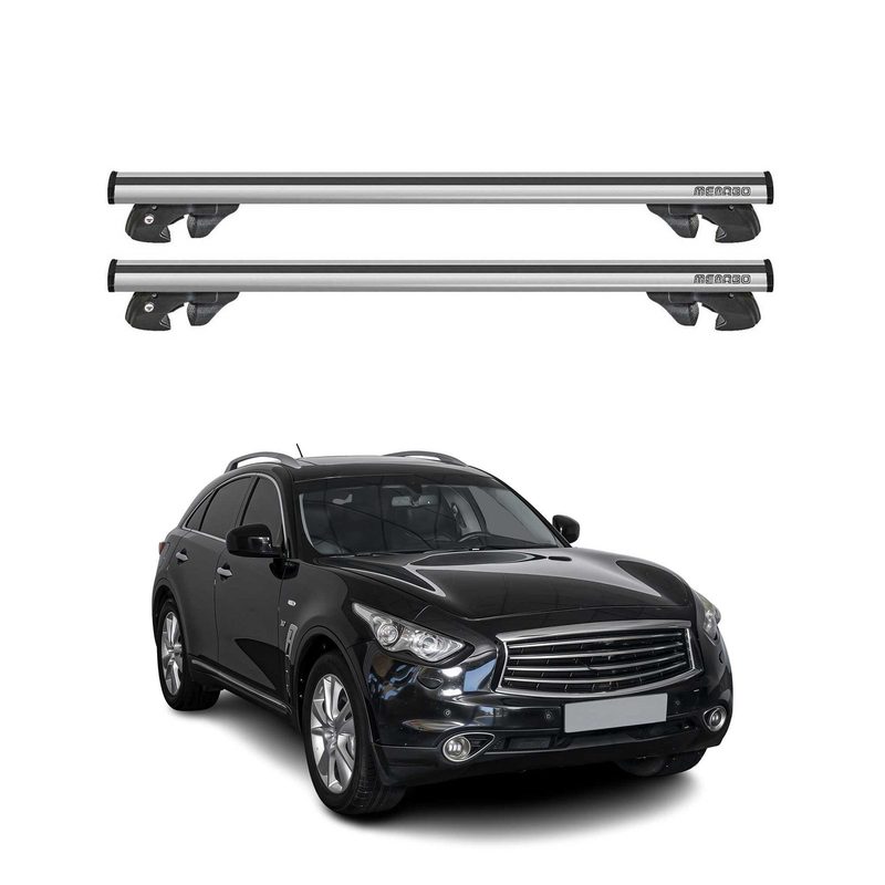2014-2017 Infiniti Qx70 Roof Rack Cross Bars Silver