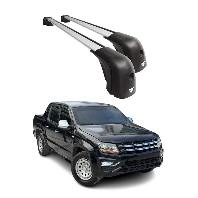 2010-2020 VW Amarok Roof Racks Cross Bars Silver