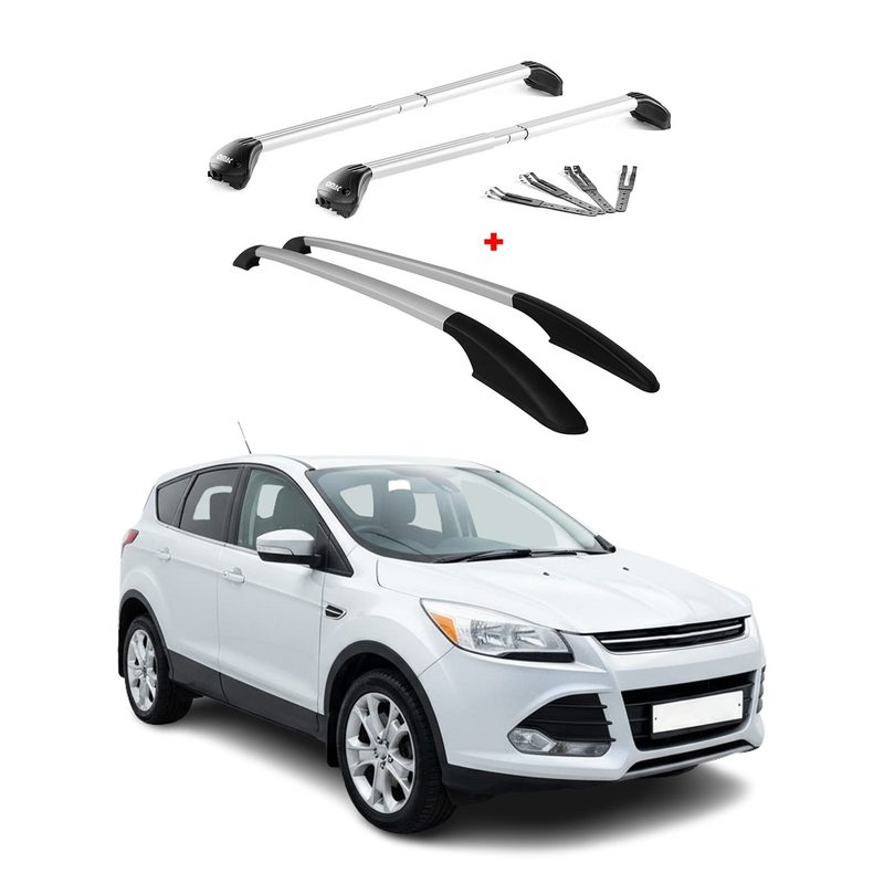 2013-2019 Ford Escape Roof Racks & Roof Rack Rails Silver
