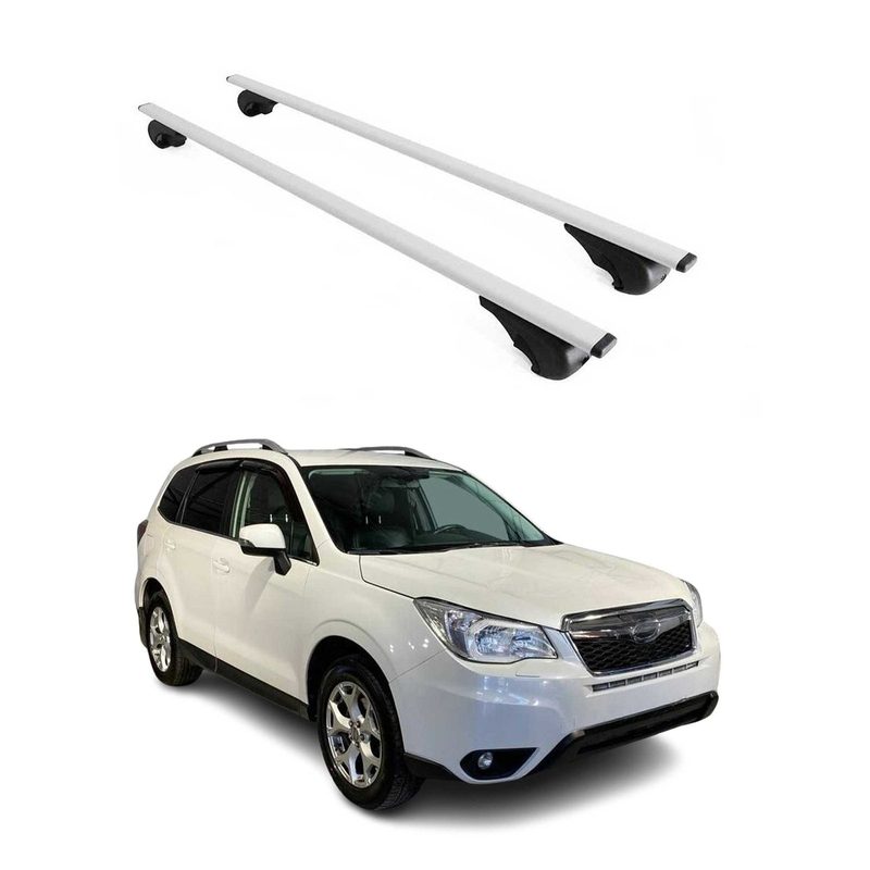 2014-2018 Subaru Forester IV Roof Rack Cross Bars Silver