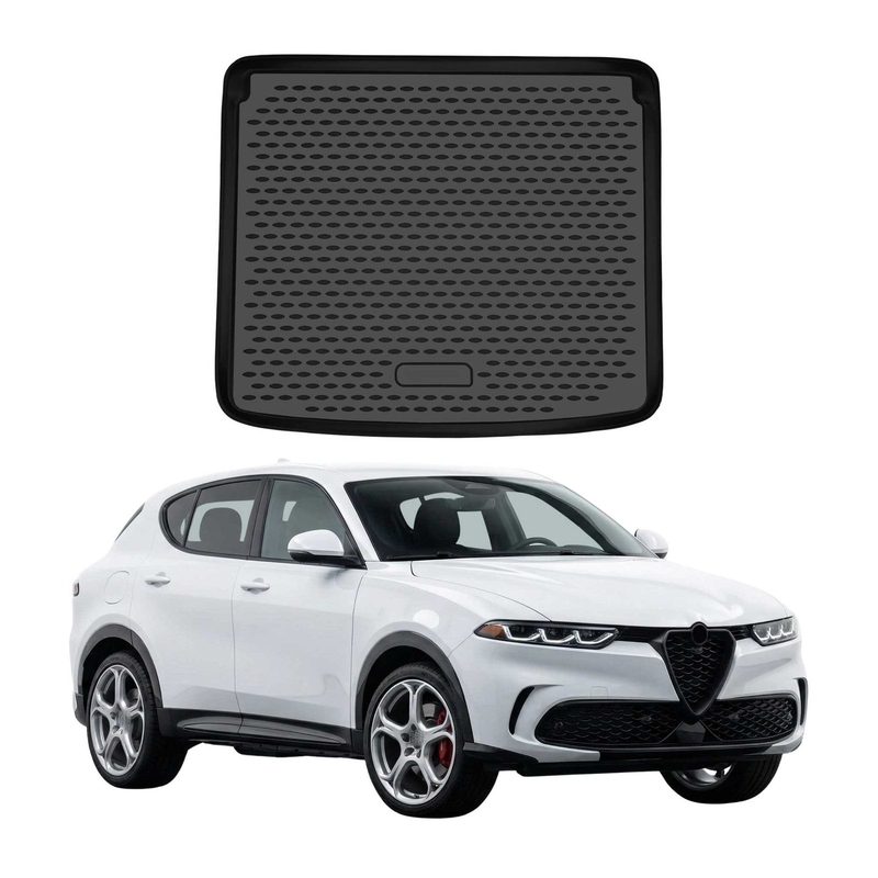 OMAC Cargo Mats Liner for Alfa Romeo Tonale 2023-2026 Upper Trunk Mat TPE Black