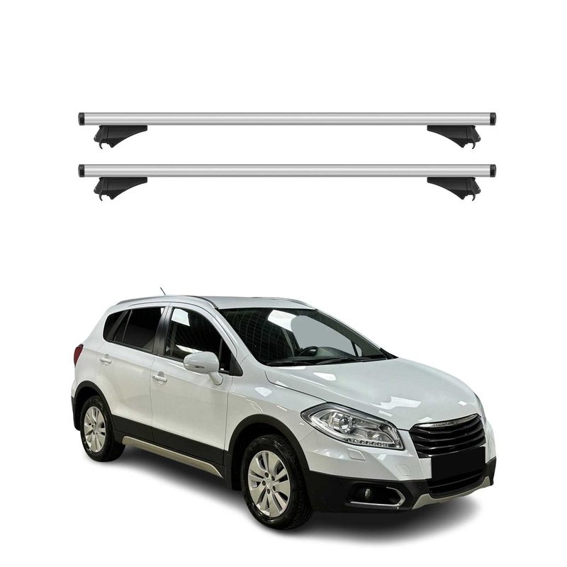 2014-2016 Suzuki SX4 S-Cross Roof Rack Cross Bars Silver