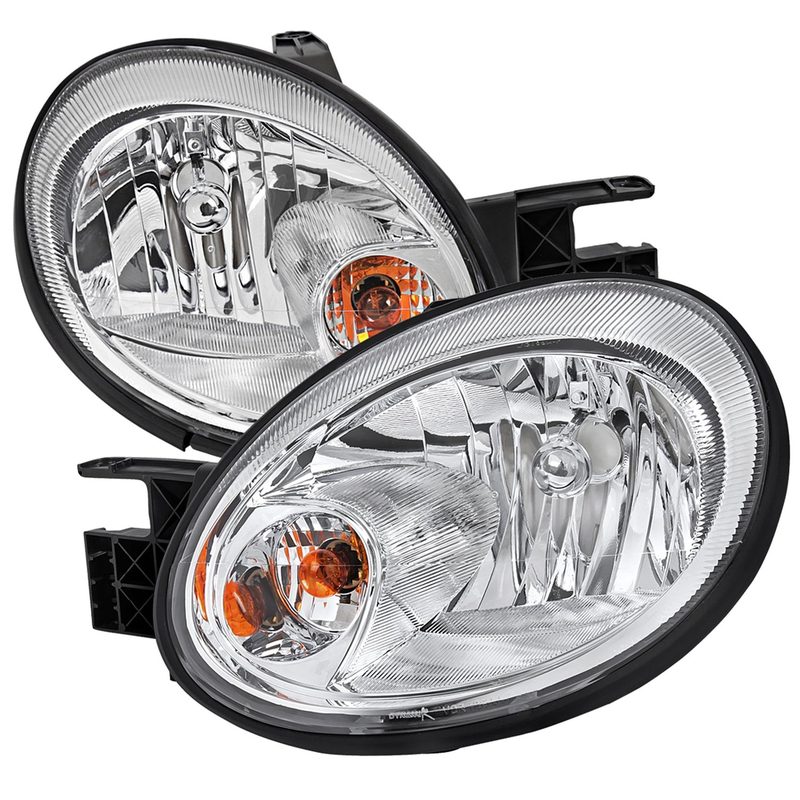 2003-2005 Dodge Neon Factory Style Headlights Chrome Housing/Clear Lens