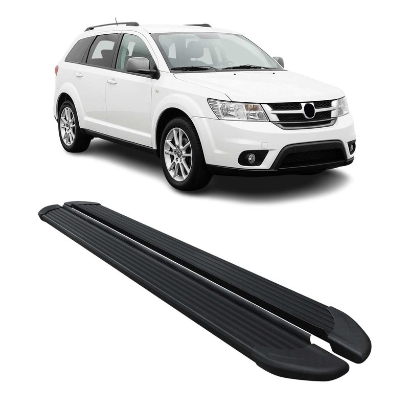 2009-2020 Dodge Journey Running Boards Side Steps Black