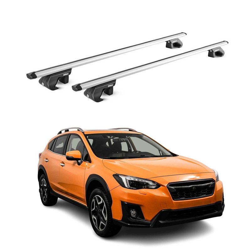 2013-2017 Subaru XV Crosstrek Roof Rack Cross Bars Silver