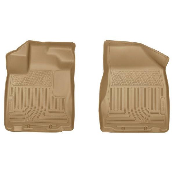 Husky FloorLiners 1ra fila beige para Pathfinder 13-15