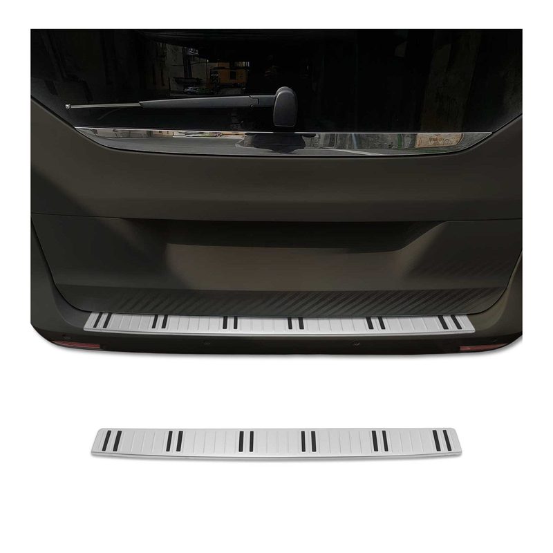 2016-2026 Mercedes Metris Rear Bumper Guard Stainless Steel Brushed with Plastic