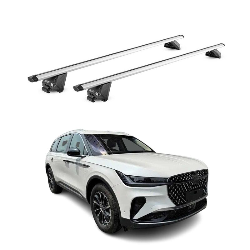2024-2026 Lincoln Nautilus Roof Rack Cross Bars Luggage Carrier Alu Silver
