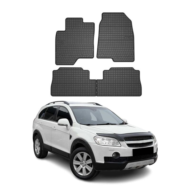 2008-2015 Chevrolet Captiva Sport Floor Mats Liners Full Set All Weather Rubber