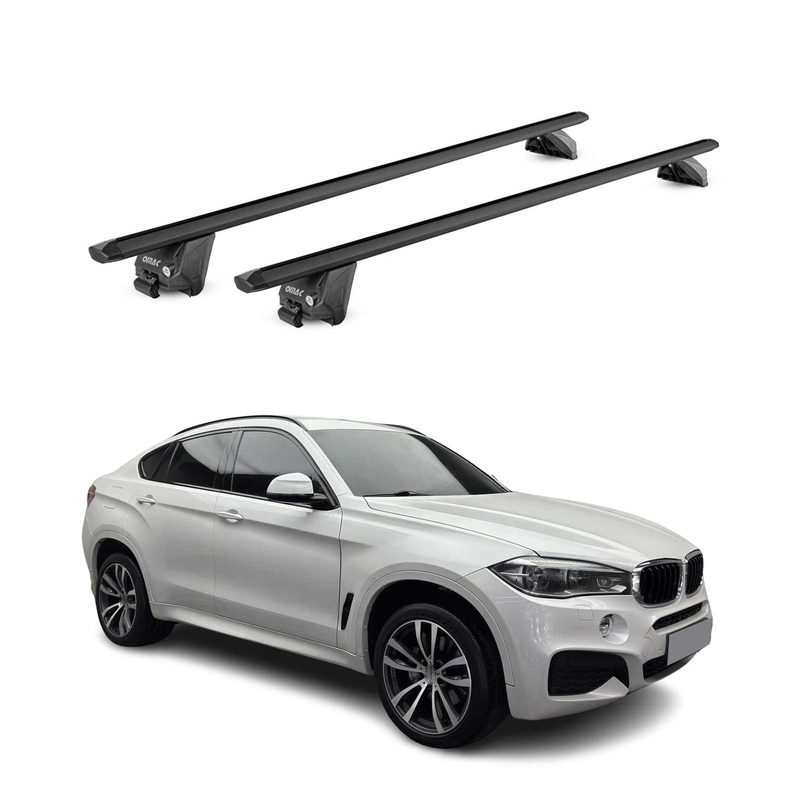 2015-2019 BMW X6 F16 Roof Rack Cross Bars Black